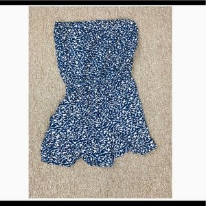 Animal Print Strapless Romper